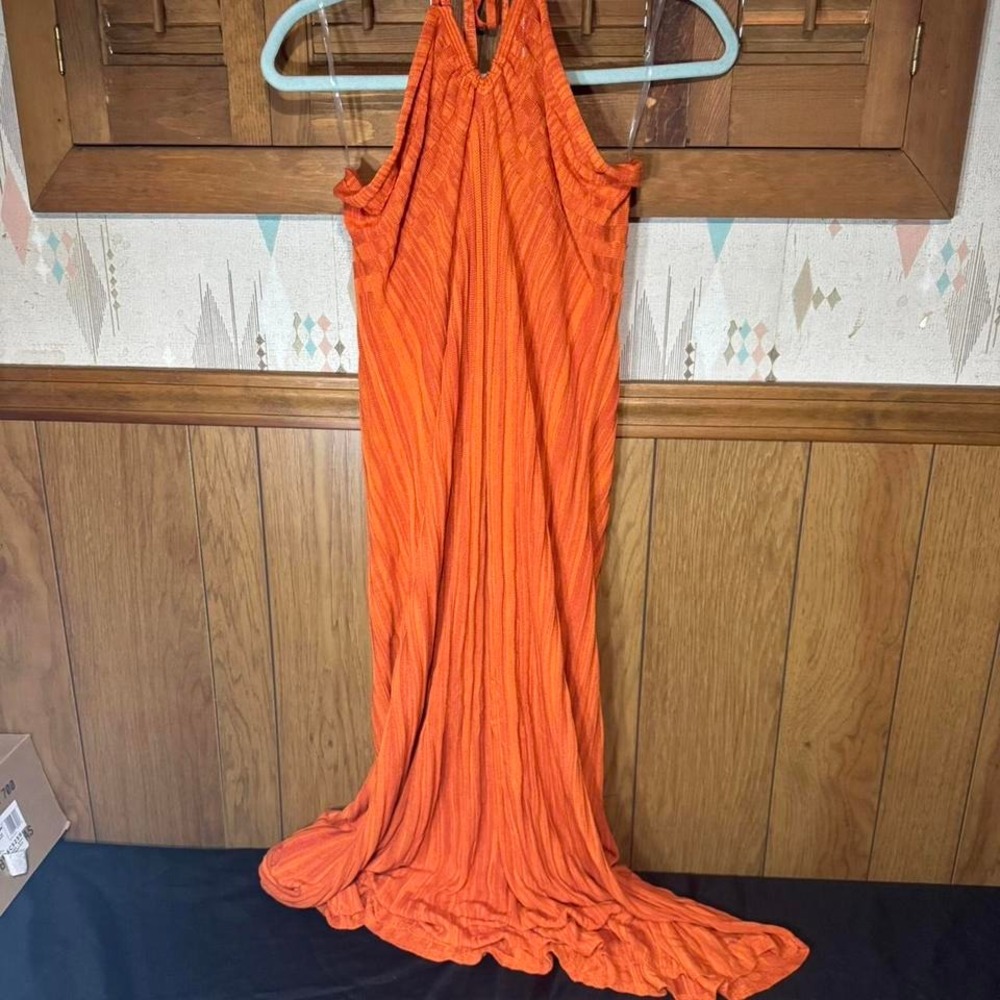 Earthbound Orange Convertible Maxi skirt or Midi‎ Strapless dress Size XL NWT